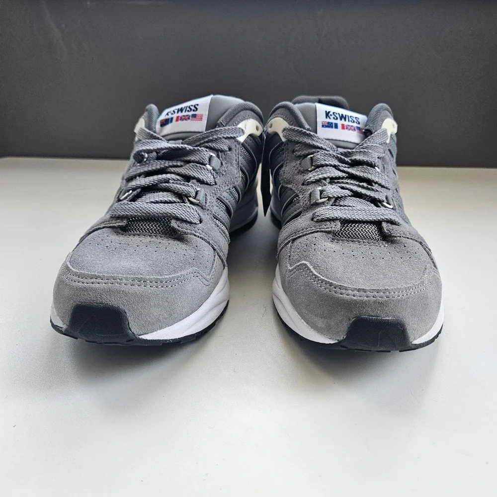 K-Swiss Si-18 Sneakers Mens 8 Gray Grey Tennis Shoes Blokecore Streetwear